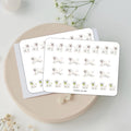 White Poodle Stickers, Planner Journal Dog Art, Two Sheet Pack
