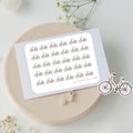 Mini bicycle stickers to use in a daily planner, bullet journal, calendar or agenda