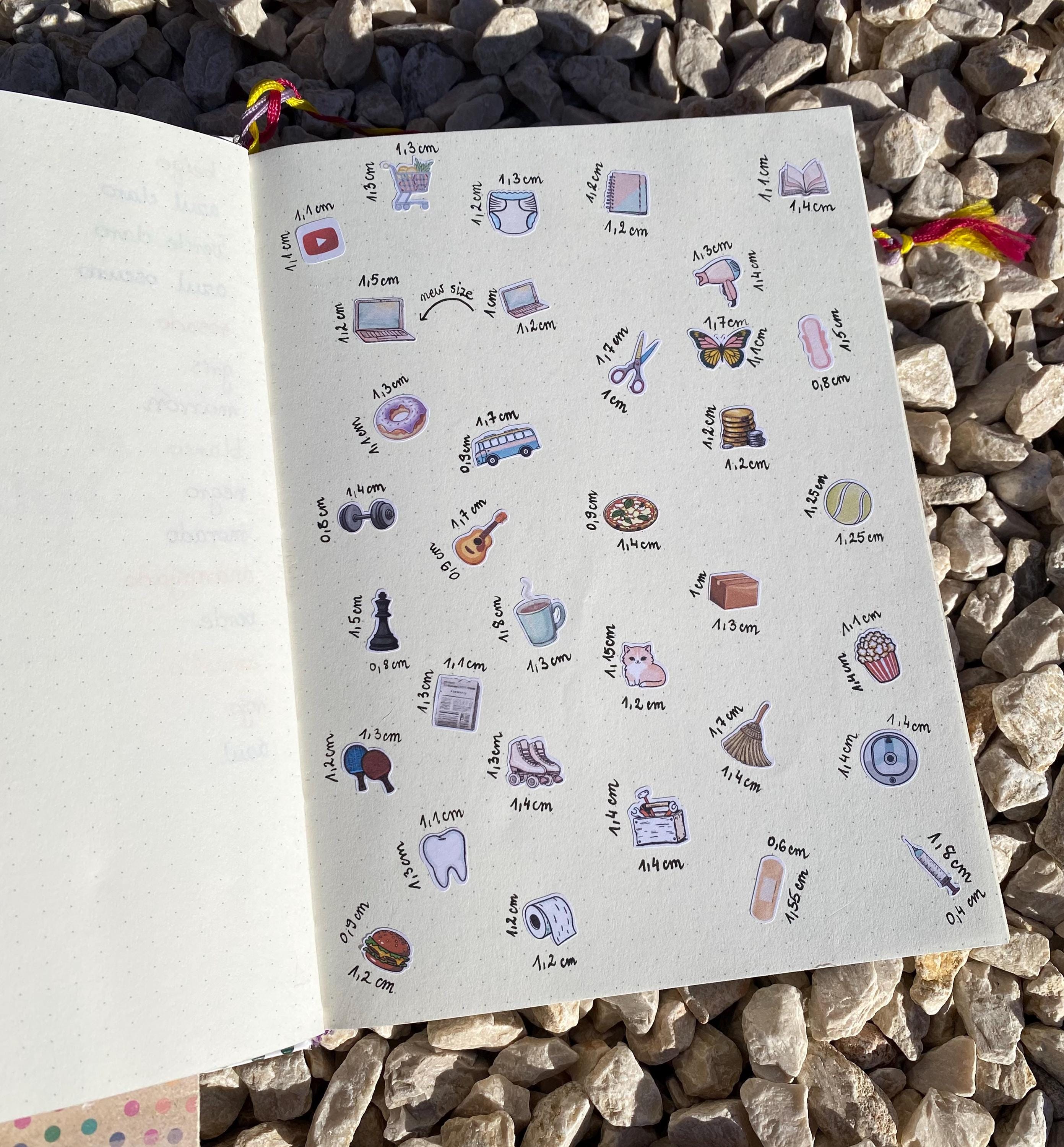 Mini nigiri sushi stickers to use in a daily planner, bullet journal, calendar or agenda