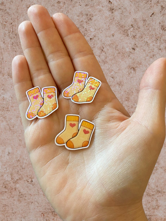 socks | mini holographic stickers