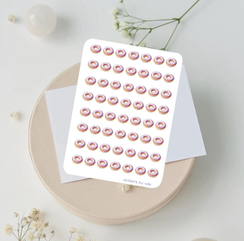 Mini Donut Stickers: Planner, Journal, Calendar