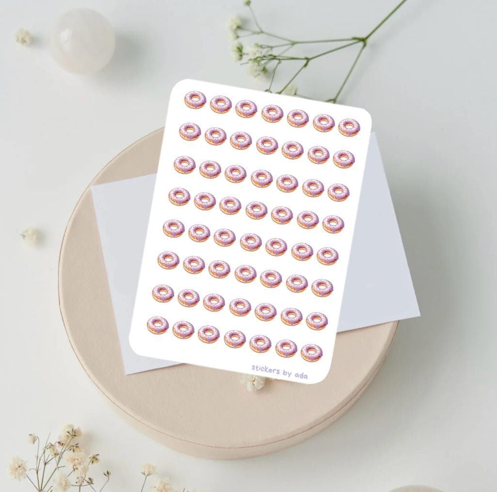 Mini Donut Stickers: Planner, Journal, Calendar
