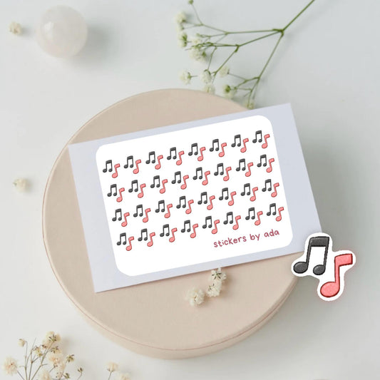 Mini Music Notes Stickers: Party Planner, Journal, Calendar