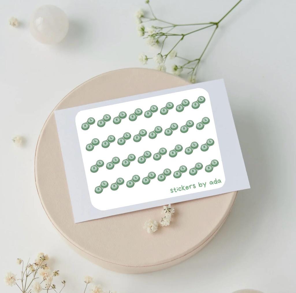 Mini Lenses Box Stickers. Track situations related to your vision.