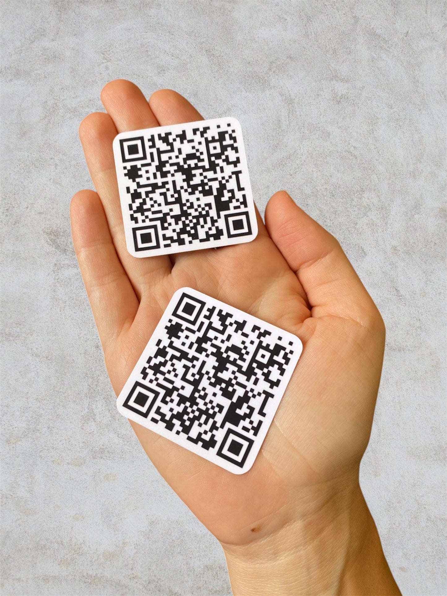 QR code stickers,  waterproof, customizable, sticker pack, QR code business, QR code sticker
