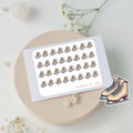 Mini ice skates stickers to use in a daily planner, bullet journal, calendar or agenda