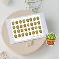 Mini succulent stickers for planners, bullet journals, calendars, scrapbooking | Plant, flower, watering, care