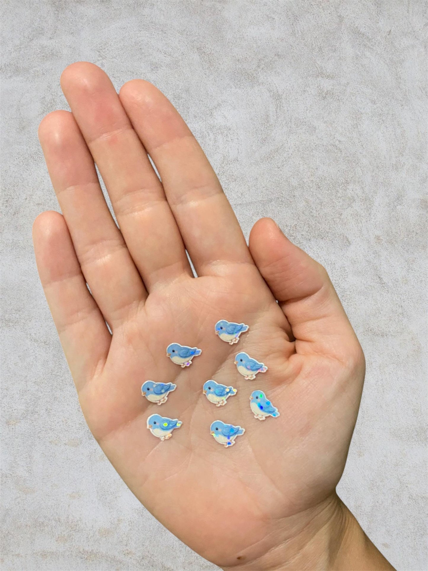 blue bird | holographic stickers