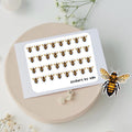 Mini bee stickers to use in a daily planner, bullet journal, calendar or agenda
