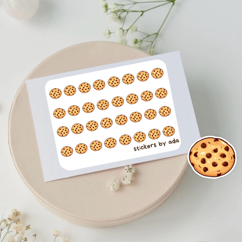 Mini Cookie Stickers: Planner, Journal, Food, Diet, Sweets, Baked Goods