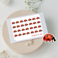 Mini ladybug stickers to use in a daily planner, bullet journal, calendar or agenda