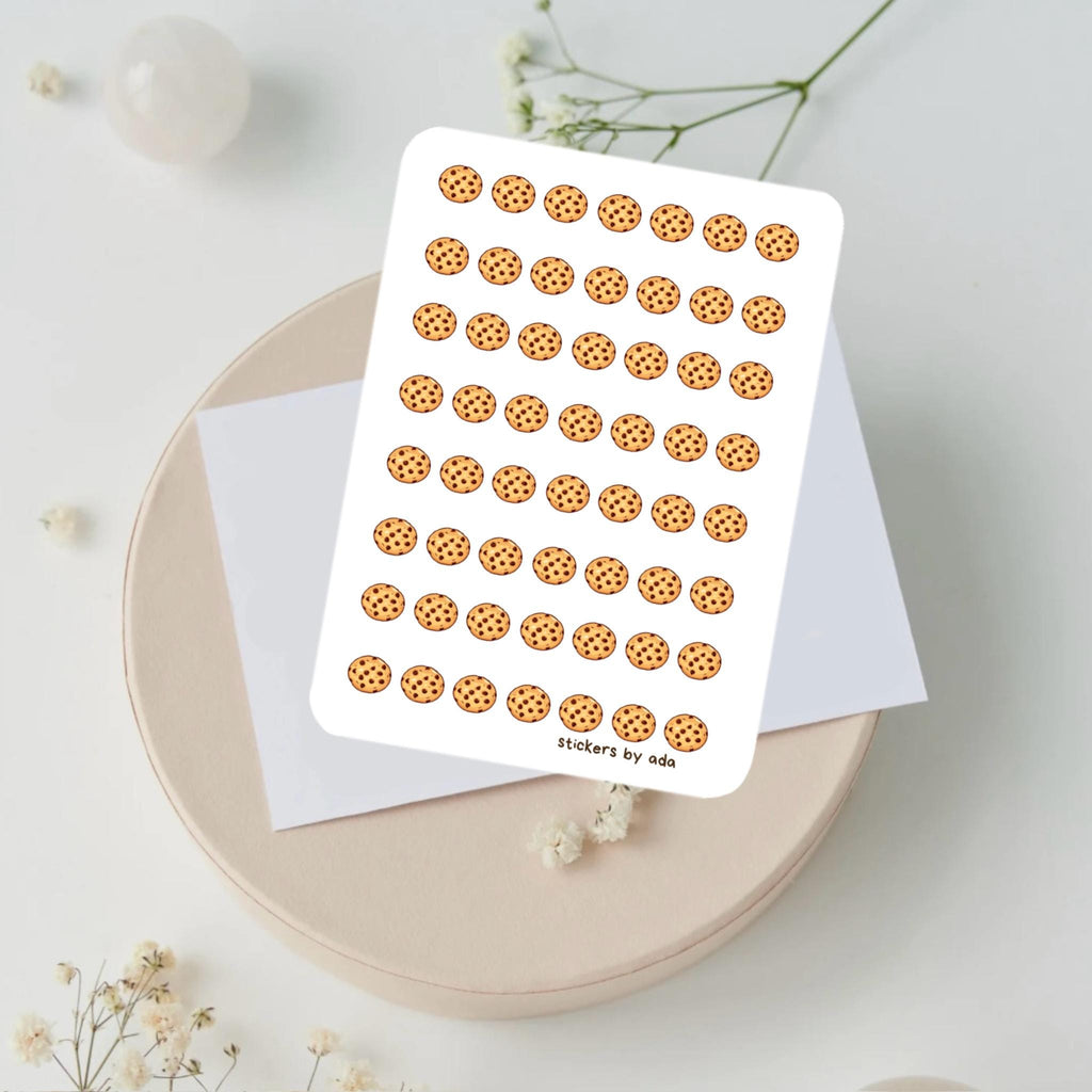 Mini Cookie Stickers: Planner, Journal, Food, Diet, Sweets, Baked Goods