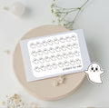 Halloween Ghost Sticker Sheet: Planner, Journal, Calendar