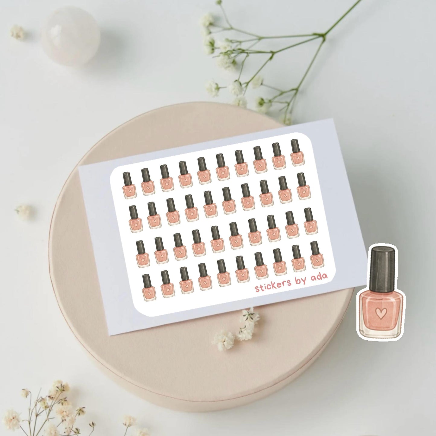 Mini Nail Polish Stickers: Planner, Journal, Calendar