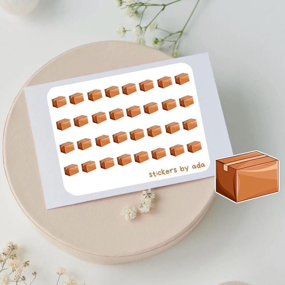 Mini Box Stickers: Planner, Journal, Shipping Stickers