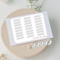Chili Pepper Meal Review, Book Review Stickers, Planner Journal Embellishments, Spicy