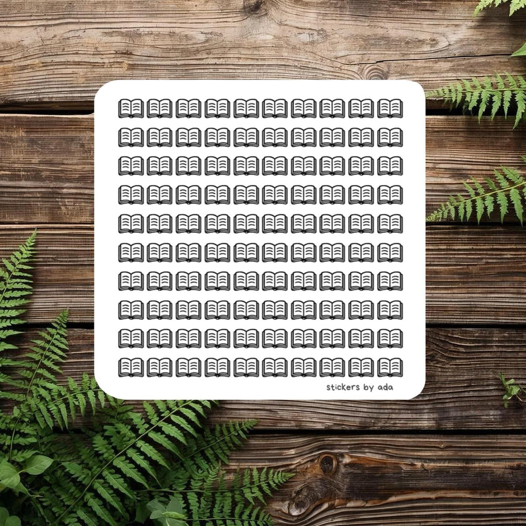 100 tiny book stickers