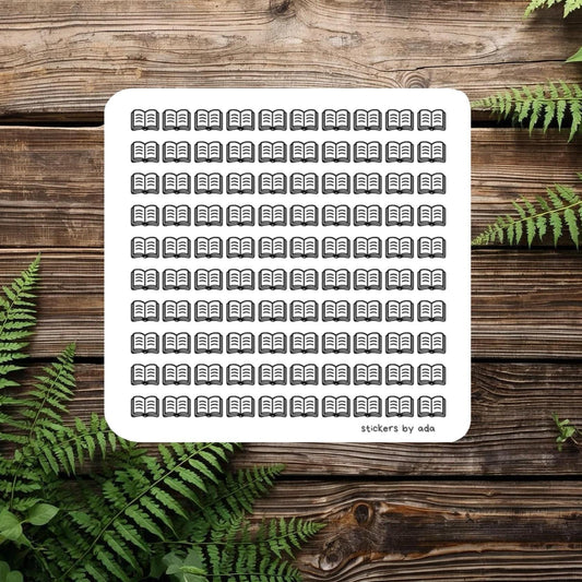 100 tiny book stickers